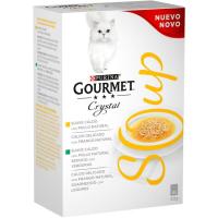 Crystal Soup de pollo para gato GOURMET, pack 4x40 g