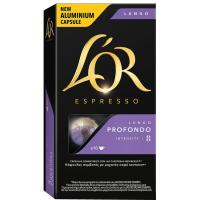 Café Lungo Profondo compatible Nespresso L'OR, caja 10 uds