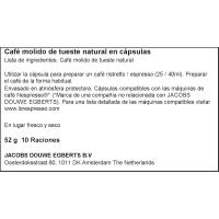 Cafè Ristretto compatible Nespresso L'OR, caixa 10 u