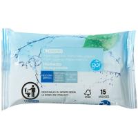 Papel higiénico húmedo biodegradable Go! EROSKI, pack 15 unid.