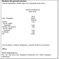 Mongetes del Ganxet FERRER, frasco 250 g