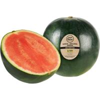 Sandía negra sin pepitas EROSKI NATUR, pieza al peso aprox. 5.5 kg