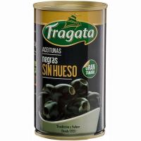 Aceitunas negras sin hueso FRAGATA, lata 150 g