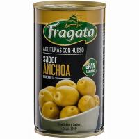 Aceitunas manzanilla sabor anchoa FRAGATA, lata 180 g