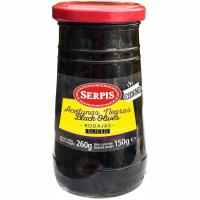 Aceitunas negras en rodajas SERPIS, frasco 150 g