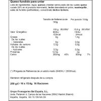 Formatge fos light LA VACA QUE RIE, 16 porcions, caixa 250 g