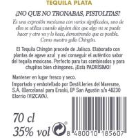 Tequila Blanco CHINGON, botella 70 cl