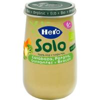 Tarrito ecológico de crema de calabaza-patatas HERO, tarro 190 g