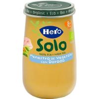 Potito ecológico de dorada con verduritas HERO, tarro 190 g