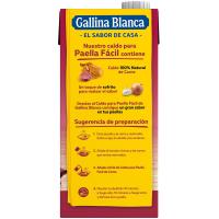 Brou per a paella fàcil de carn GALLINA BLANCA, brik 1 litre