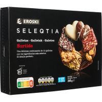 Surtido galletas especialidades Eroski SELEQTIA, caja 245 g