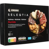 Assortit galetes especialitats Eroski SELEQTIA, caixa 245 g