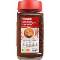 Cafè soluble descafeïnat EROSKI, flascó 100 g