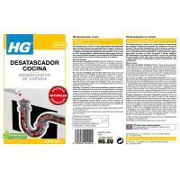 Desatascador de cocina líquido HG, botella 1 litro