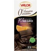 Xocolata 70% taronja sense sucre VALOR, tauleta 100 g