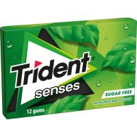 Chicle de hierbabuena Lc TRIDENT SENSES, paquete 23 g