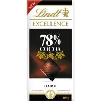 Chocolate 78% cacao LINDT Excellence, tableta 100 g
