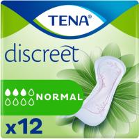 Compresa de incontinencia normal TENA DISCREET, paquete 12 uds