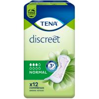 Compresa d'incontinència normal TENA DISCREET, paquet 12 uds