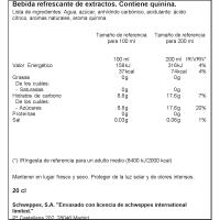 Tònica Original SCHWEPPES, botellín 20 cl