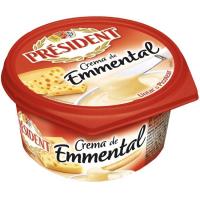 Crema de queso Emmental PRESIDENT, tarrina 125 g