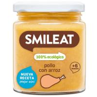 Potito de pollo con arroz ecológico SMILEAT, tarro 230 g