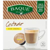 Cafè tallat crema compatible D. Gust BAQUÉ, caixa 10 monodosis