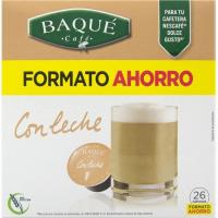 Con leche, 26 cápsulas Dolce Gusto® (formato ahorro) - Cafés Baqué