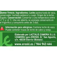 Formatge fresc baix contingut de sal EROSKI, pack 4x62,5 g