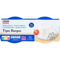 Formatge de Burgos EROSKI BASIC, pack 2x250 g