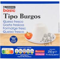 Formatge de Burgos EROSKI basic, pack 4x62,5 g