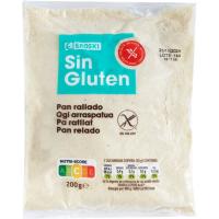 Pa ratllat sense gluten EROSKI, paquet 200 g