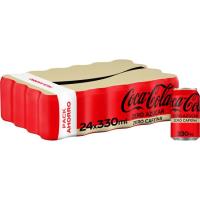 Refresc de cola COCA COLA Zero zero, pack de 24x33 cl