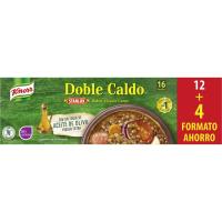 Caldo de carne KNORR Starlux, 16 pastillas, caja 160 g