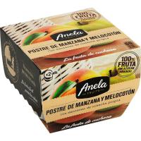 Postre de manzana y melocotón ANELA, pack 2x100 g
