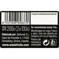 Postres poma y préssec ANELA, pack 2x100 g