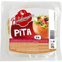 Pa de pita grec LA BOULANGERE, 4 u., paquet 320 g