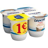 Yogur natural azucarado DANONE, pack 4x120 g