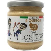 Salsa 4 quesos LOS LOSITOS, frasco 180 g