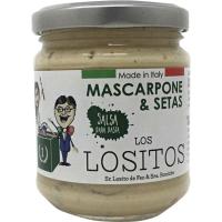 Salsa mascarpone y setas LOS LOSITOS, frasco 160 g