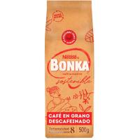 Café en grano descafeinado BONKA, paquete 500 g