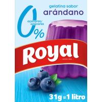 Gelatina arándanos 10 Kcal ROYAL, caja 31 g