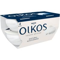 Iogurt grec natural ensucrat OIKOS, pack 4x110 g