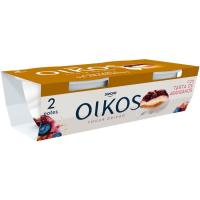 Yogur griego sabor tarta de arándanos OIKOS, pack 2x110 g