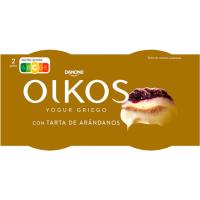 Iogurt grec sabor pastís de nabius OIKOS, pack 2x110 g