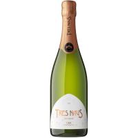 Cava brut nature LES TRES NAUS, botella 75 cl