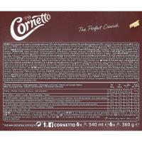 Corneto de chocolate CORNETTO, caja 6 uds