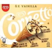 Con de vainilla CORNETTO, 6 u, caixa 360 g