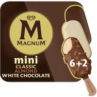 Bombón mini clásico-almend.-blanco MAGNUN, 6+2 uds., caja 447 g