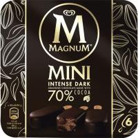 Bombón mini intenso dark MAGNUM, 6 uds., caja 264 g